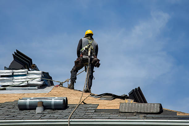 Professional Flat Roof Repair technician working in Derby, CT